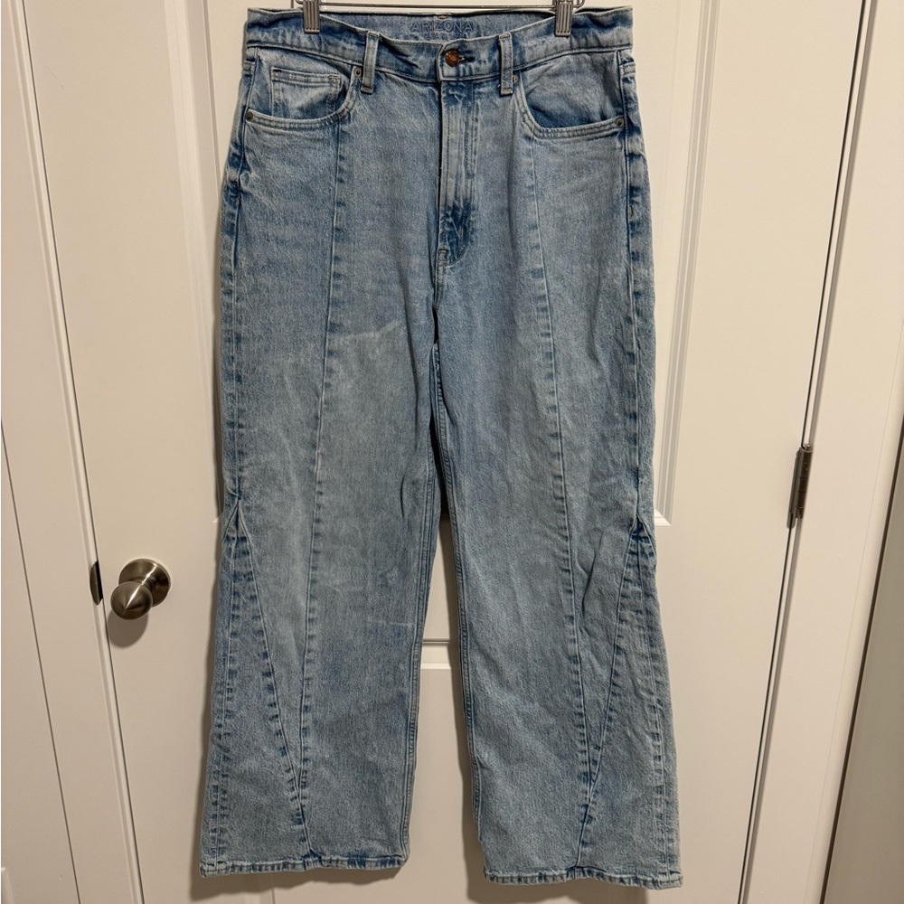 Arizona Jean Company Sky Blue Wide Leg Jeans